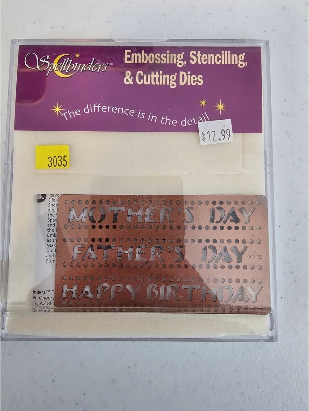 Spellbinders Craft Die Set Occasions Ribbons Mothers Fathers Day Birthday